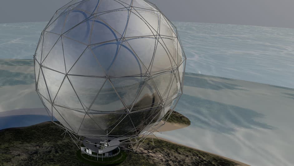 Museum Exterior — Geodesic Dome